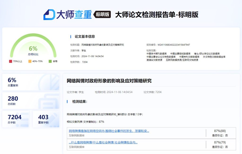 AI公共管理专业毕业论文范文5000字：网络舆情对政府形象的影响及应对策略研究